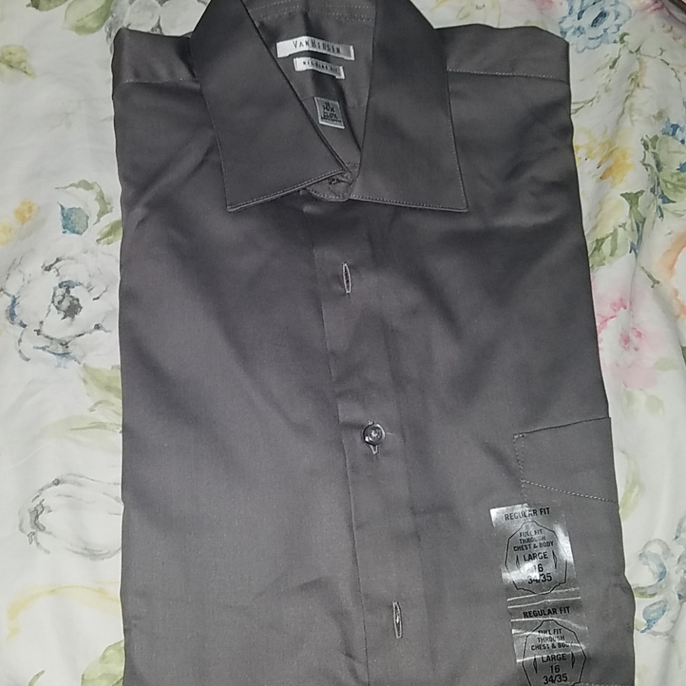 Van Heusen Lux Sateen Dress2Shirt Regular 16 34X35